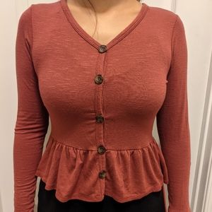 Brown blouse